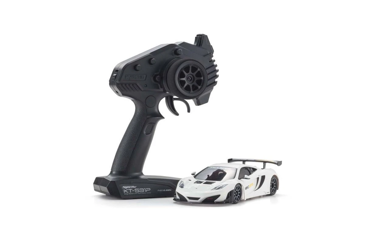 32343W | Kyosho Mini-Z 2013 McLaren 12C GT3 RWD Electric RTR On Road RC Car - White 5 32343W | Kyosho Mini-Z 2013 McLaren 12C GT3 RWD Electric RTR On Road RC Car - White - Image 3