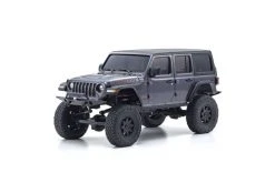 32521GM | Kyosho Mini-Z Jeep Wrangler Unlimited Rubicon 4x4 Electric RTR RC Rock Crawler - Granite Crystal Metallic
