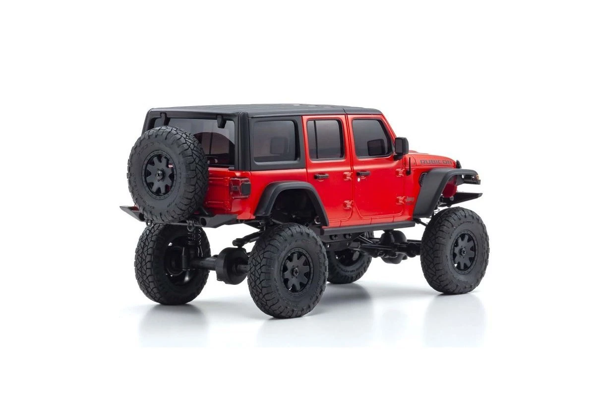 32521R | Kyosho Mini-Z Jeep Wrangler Unlimited Rubicon 4x4 Electric RTR RC Rock Crawler - Firecracker Red 4 32521R | Kyosho Mini-Z Jeep Wrangler Unlimited Rubicon 4x4 Electric RTR RC Rock Crawler - Firecracker Red - Image 2