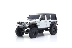 32521W | Kyosho Mini-Z Jeep Wrangler Unlimited Rubicon 4x4 Electric RTR RC Rock Crawler - Bright White