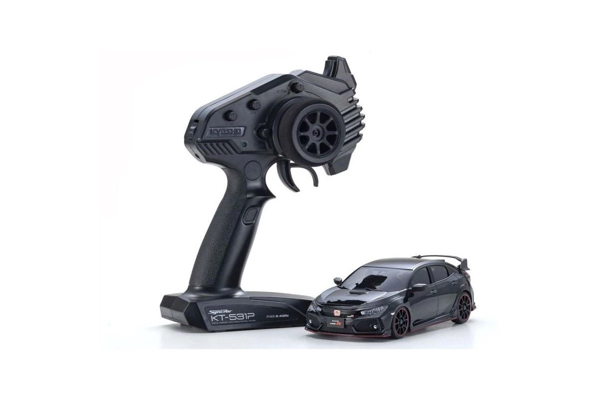 32613BK | Kyosho Mini-Z Honda Civic FK8 Type-R AWD Electric RC Drift Car - Crystal Black Pearl 5 32613BK | Kyosho Mini-Z Honda Civic FK8 Type-R AWD Electric RC Drift Car - Crystal Black Pearl - Image 3