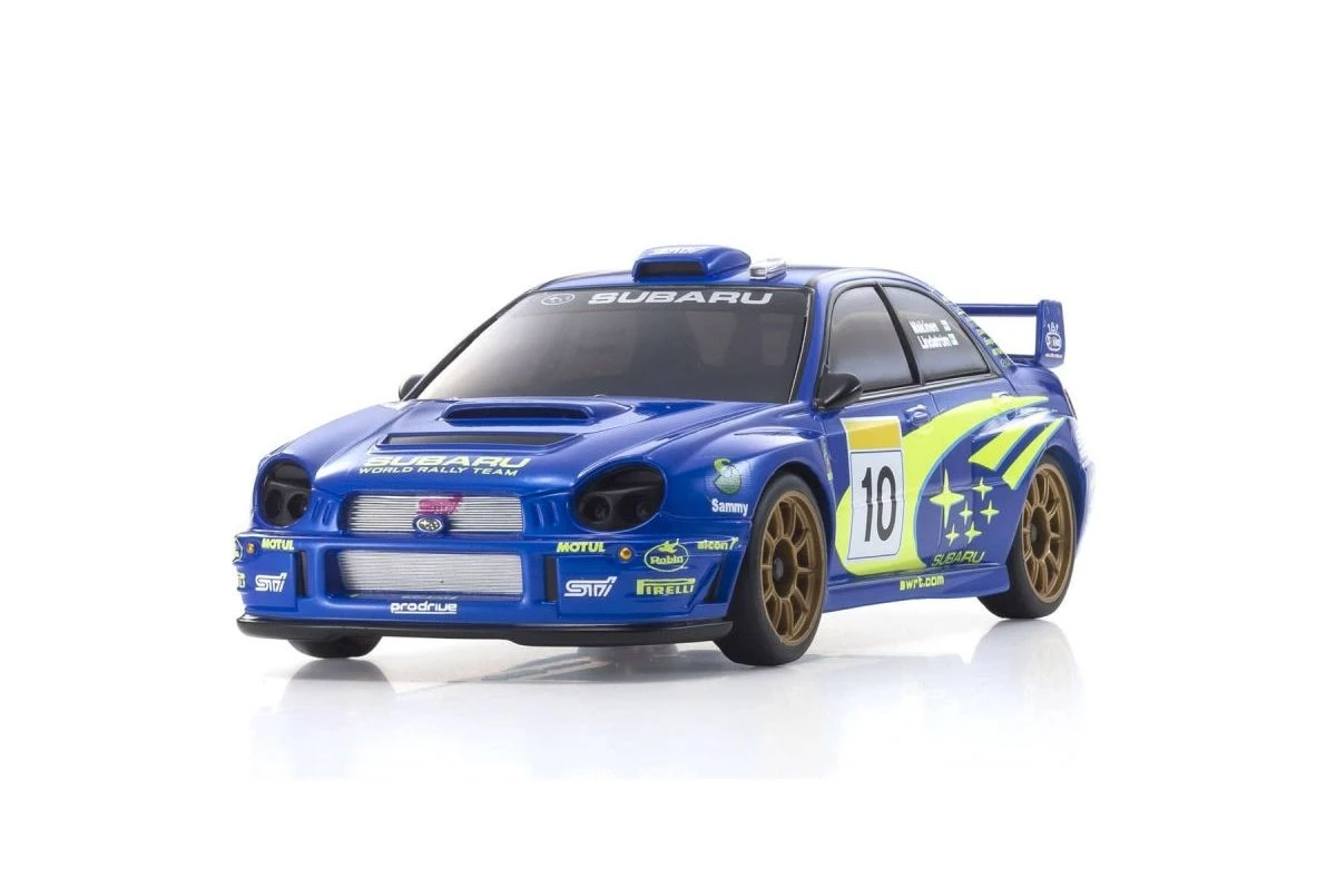 32617WR | Kyosho Mini-Z 2002 WRC Subaru Impreza AWD Electric RC Drift Car - Blue 32617WR | Kyosho Mini-Z 2002 WRC Subaru Impreza AWD Electric RC Drift Car - Blue -Kyosho Shop KYO 32617WR 02 1200x800 1