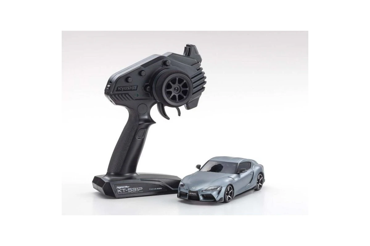 32619GM | Kyosho Mini-Z Toyota GR Supra AWD Electric On Road RC Drift Car - Matt Storm Gray Metallic 10 32619GM | Kyosho Mini-Z Toyota GR Supra AWD Electric On Road RC Drift Car - Matt Storm Gray Metallic - Image 8
