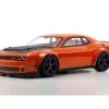 34107 | Kyosho 1/8 Inferno GT2 VE Dodge Challenger SRT Demon Go Mango 4WD Electric Brushless On Road RC Car