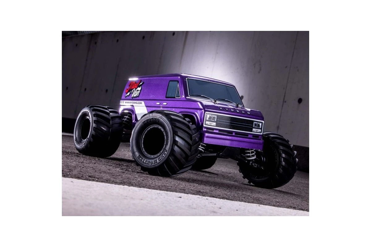 34412T2 | Kyosho 1/10 Fazer Mk2 Mad Van FZ02L-BT Series 4WD Electric RC Monster Truck - Purple 4 34412T2 | Kyosho 1/10 Fazer Mk2 Mad Van FZ02L-BT Series 4WD Electric RC Monster Truck - Purple - Image 2