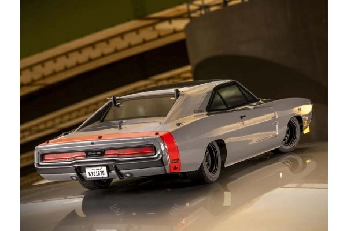 34492T1 | Kyosho 1/10 Fazer Mk2 1970 Dodge Charger Supercharged Electric RTR RC Car - Gray 4 34492T1 | Kyosho 1/10 Fazer Mk2 1970 Dodge Charger Supercharged Electric RTR RC Car - Gray - Image 2