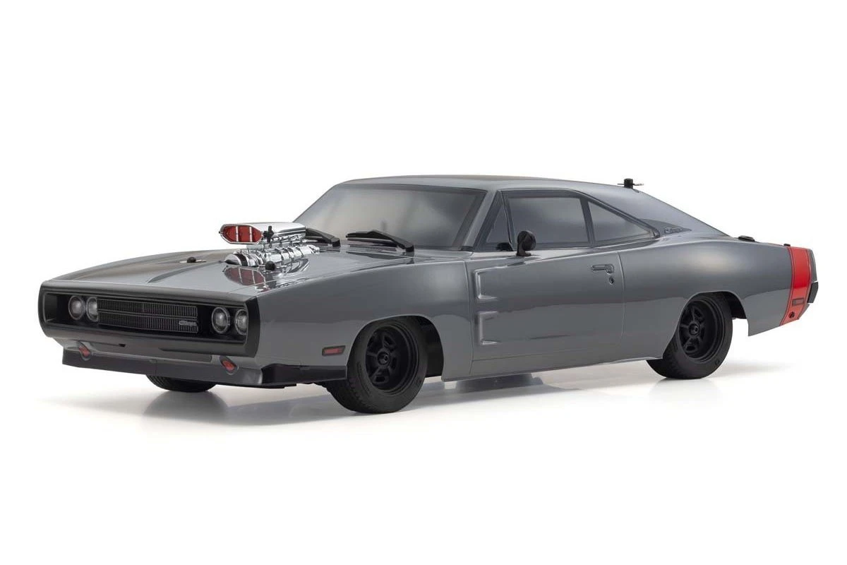 34492T1 | Kyosho 1/10 Fazer Mk2 1970 Dodge Charger Supercharged Electric RTR RC Car - Gray 5 34492T1 | Kyosho 1/10 Fazer Mk2 1970 Dodge Charger Supercharged Electric RTR RC Car - Gray - Image 3