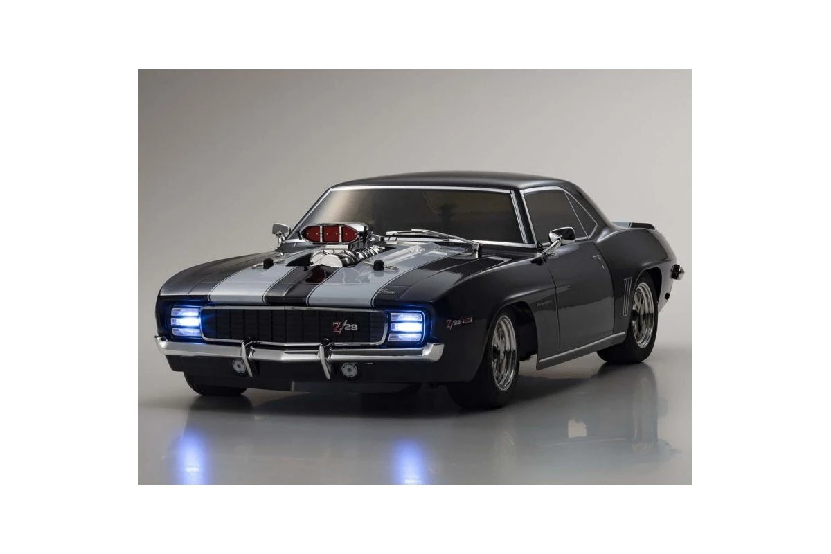 34493T1 | Kyosho 1/10 Fazer Mk2 1969 Chevrolet Camaro Z/28 RS Supercharged Brushless Electric On Road RC Car - Tuxedo Black 7 34493T1 | Kyosho 1/10 Fazer Mk2 1969 Chevrolet Camaro Z/28 RS Supercharged Brushless Electric On Road RC Car - Tuxedo Black - Image 5