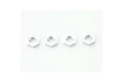 EF212 | Kyosho 12mm Aluminium Silver Wheel Nuts 4Pcs