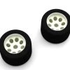EFTH005W | Kyosho Rear Foam Tyres W/ White Rims 2Pcs