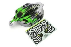 IFB116T1 | Kyosho 1/8 Inferno Neo 3.0 VE Green Painted Body Shell W/ Decal Sheet