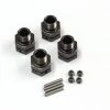 IFW327GM | Kyosho Gunmetal Aluminium Narrow Wheel Hubs W/ Hardware (17mm) 4Pcs -Kyosho Shop KYO IFW327GM 00 1200x800 1