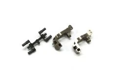 IFW412 | Kyosho Gunmetal Aluminium Front Hub Carrier Set.