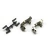 IFW436 | Kyosho Gunmetal Aluminium Front Hub Carrier Set.