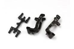 IFW461 | Kyosho Gunmetal Aluminium 19° Front Hub Carrier Set For Inferno MP9 2Pcs