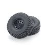 OLTH001BK | Kyosho Tyre & Rim Set - Glued Wheels 2Pcs