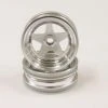 SCH005SC | Kyosho 2.2" 1/10 Scorpion Satin Chrome Front Rims 2Pcs