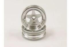 SCH005SC | Kyosho 2.2" 1/10 Scorpion Satin Chrome Front Rims 2Pcs