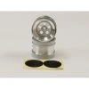 SCH008SC | Kyosho 1.7" Satin Chrome Rear Rims 2Pcs
