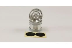 SCH008SC | Kyosho 1.7" Satin Chrome Rear Rims 2Pcs