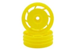 UTH001Y | Kyosho 8D Front Rims - Yellow 2Pcs